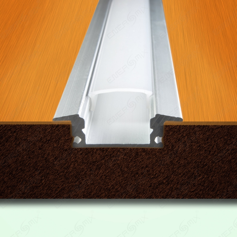 LED Schiene Aluminium Boden Decke Wand Unterputz Profil D Milchig trueb opal_b3