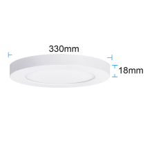 LED Slim Einbau oder Aufbau Deckenleuchte Einstelbare Farbton 24 watt  Ø 33 cm
