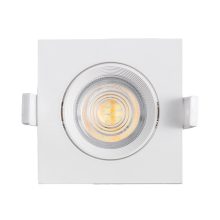 7W LED Einbauspot Einbauleuchte | 670 Lm | schwenkbar | Einstelbare Farbton | Quadrat-Weiß