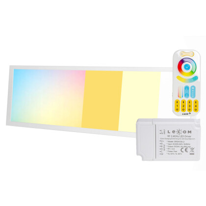 120x30-RGB+CCT LED Panel 149,95 Farbig Deckenleuchte Farbwechsler dimmbar € mi