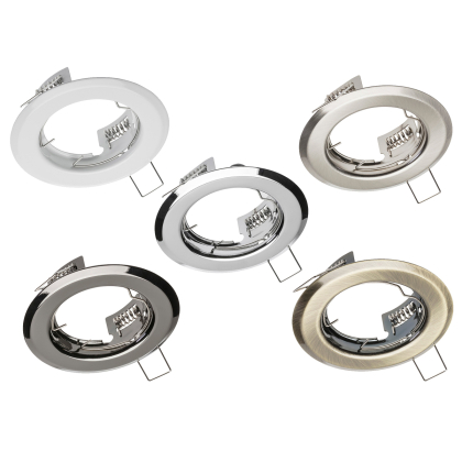 LED Einbaurahmen Einbaustrahler Einbauring Rahmen Rund Ø82mm in verschiedene Farben
