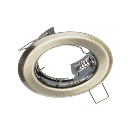LED Einbaurahmen Einbaustrahler Einbauring Rahmen Rund Ø82mm Satin (Matt Chrom)
