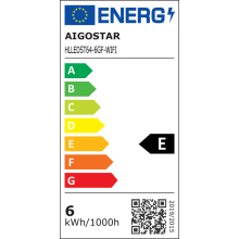 E27 LED CCT Smart Wi-Fi Filament Retro Vintage Nostalgie Leuchtmittel dimmbar Bernstein 2700-6500K ST64 6 Watt