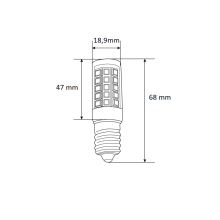 6,5 W E14 Mini LED Leuchtmittel Leuchte Birne aus Keramik in Warmweiß 2700 K