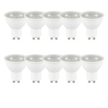 10 x LED GU10 Lampe 5 Watt | Abstrahlwinkel 38°|Ø50mm|Neutralweiß|380 Lumen