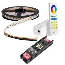 5 Meter RGB-CCT LED Streifen 6 Polig 24 Volt 60 LEDs pro Meter incl. Trafo und Steuergerät