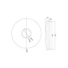 LED Deckenleuchte Deckenlampe,Fernbedienung, Chrom Rahmen weißer mit glitzernden Abdeckung  Ø490mm, CCT, 48W, 3840lm IP54,