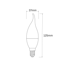 4W E14 LED Kerze Vintage Filament Glühbirne Birne...