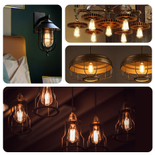 12W ST64 LED E27 Filament Leuchtmittel Retro Nostalgie Glühbirne Standard Edison Gewinde 2200K warmweiß