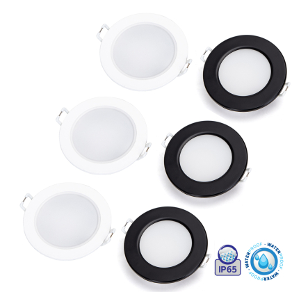 3er Set 4.8W LED Einbauspot Einbaustrahler Einbauleuchte 520 Lumen IP65 wasserdicht