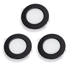 3er Set 4.8W LED Einbauspot Einbaustrahler Einbauleuchte 520 Lumen IP65 wasserdicht