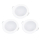 3er Set 4.8W LED Einbauspot Einbaustrahler Einbauleuchte 520 Lumen IP65 wasserdicht