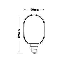 E27 LED Dimmbar Retro Vintage Nostalgie Filament Leuchtmittel Bernstein, E27, 4W, 190lm, 1800K