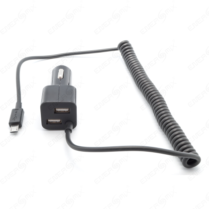 KFZ Micro USB Ladegerät Ladekabel dreifach Adapter für 3 Geräte